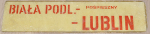 Biała Podlaska - Lublin