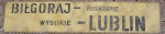 Biłgoraj - Lublin