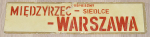 Międzyrzec Podlaski - Warszawa
