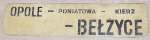 Opole Lubelskie - Bełżyce
