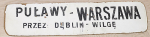 Puławy - Warszawa