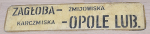 Zagłoba - Opole Lubelskie